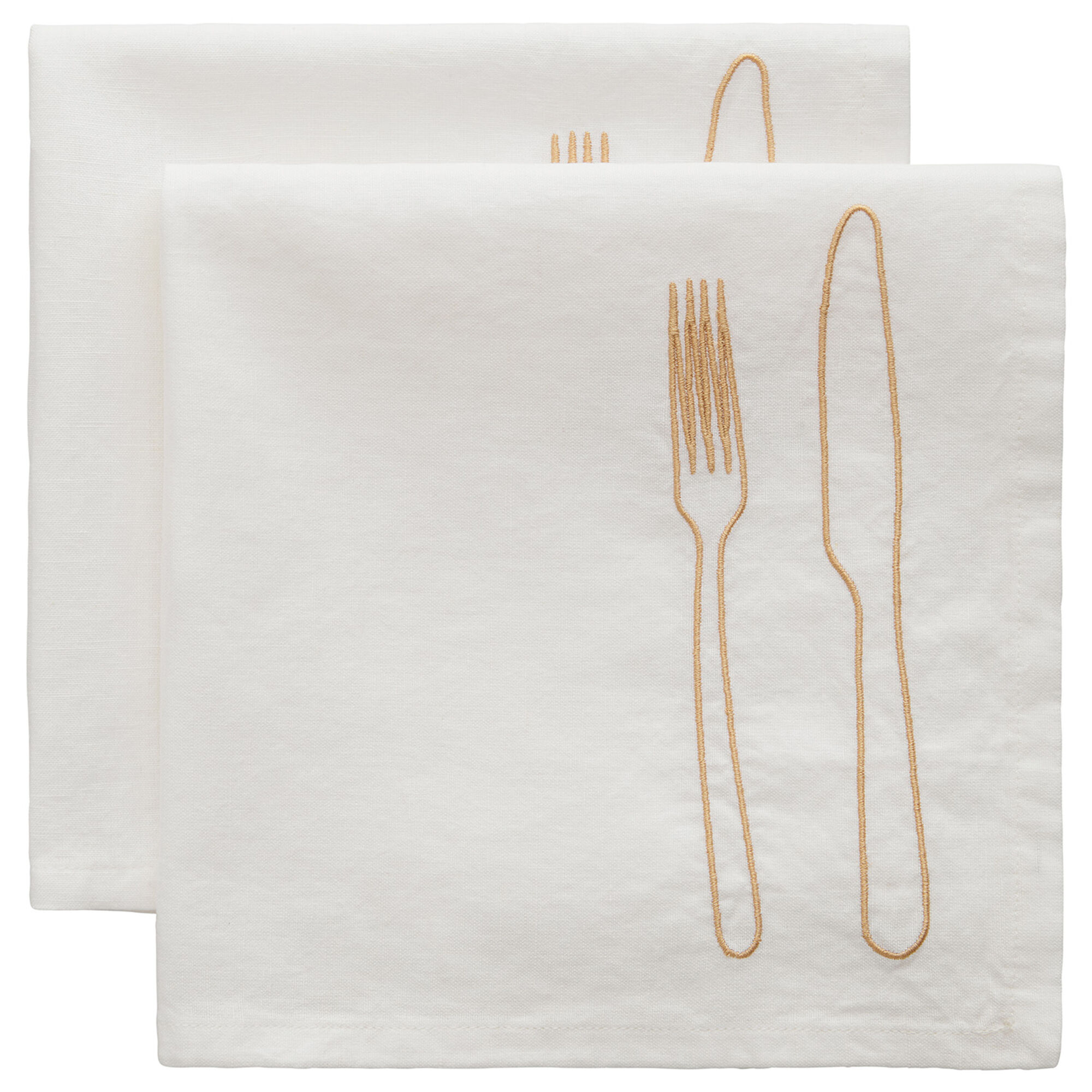 Decotique La Tavola serviet 45 x 45 cm 2-pak, latte