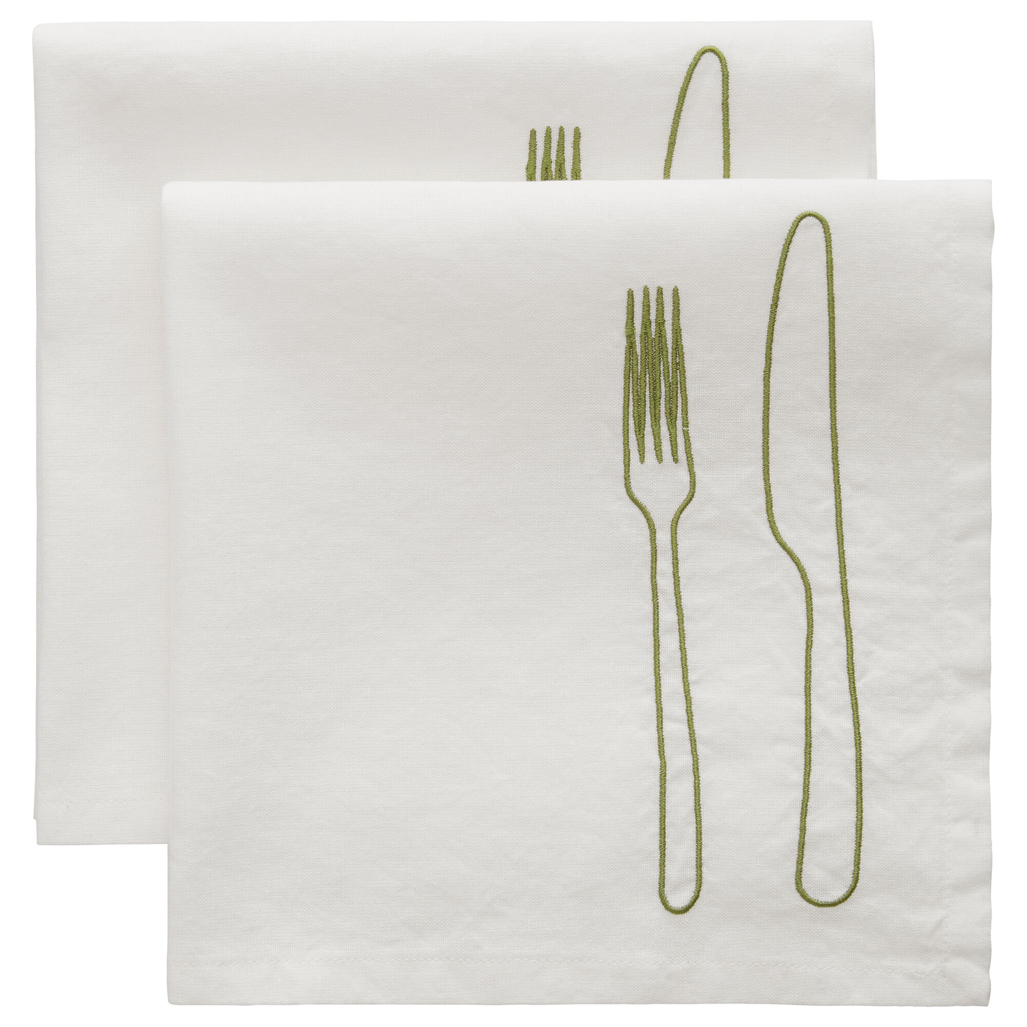 Decotique La Tavola servietter 45 x 45 cm, 2-pak, grøn