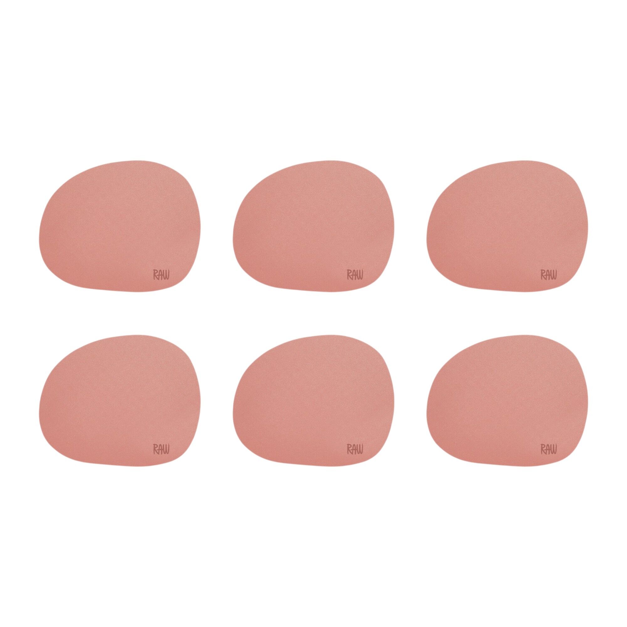 Aida RAW glasunderlag 6-pak, spice rose