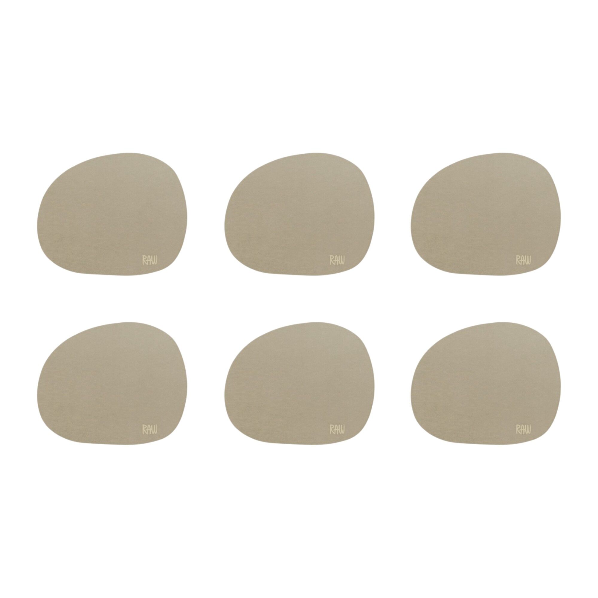 Aida RAW glasbrikker, 6-pak  -  mellow clay