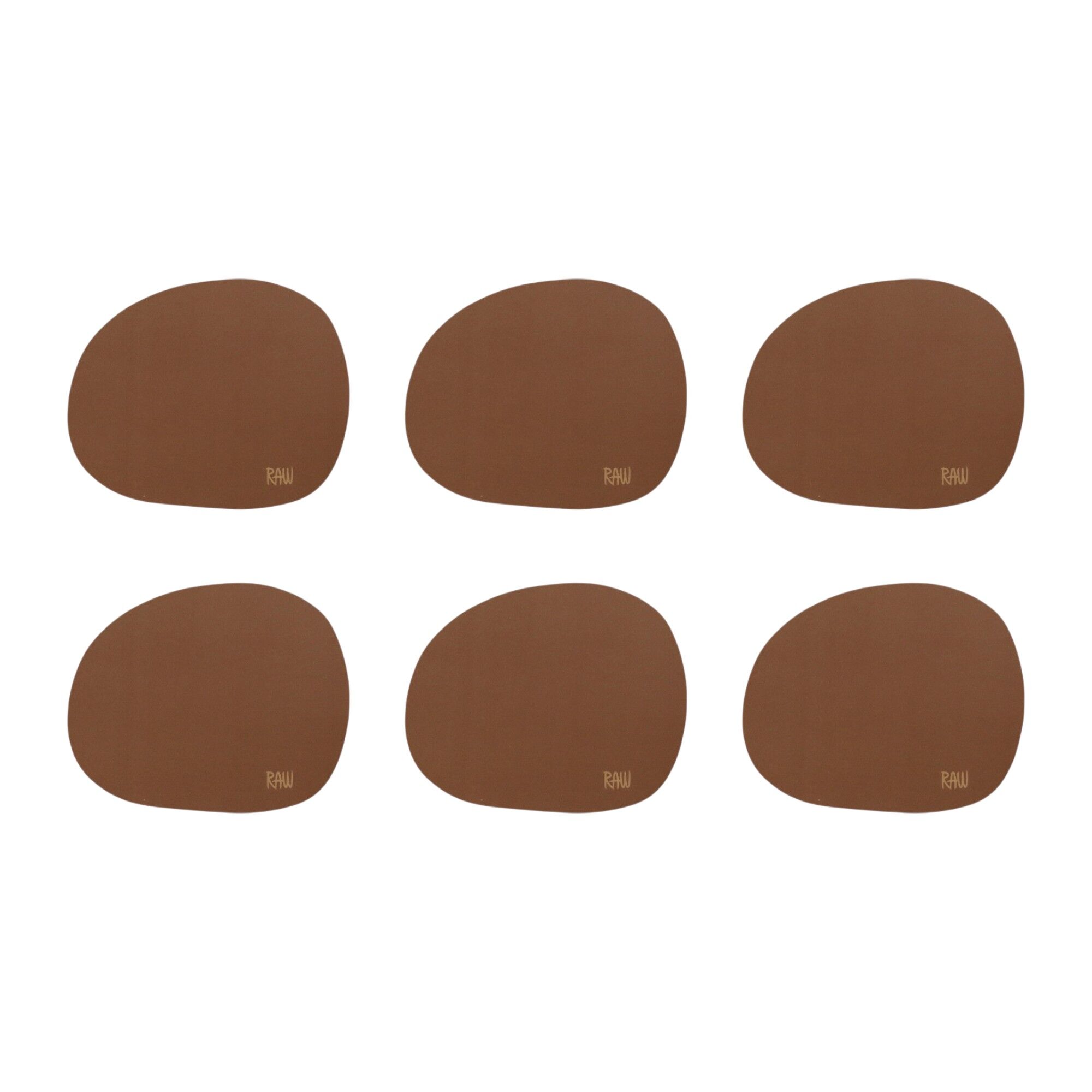 Aida RAW glasbrikker 6-pak, mocca