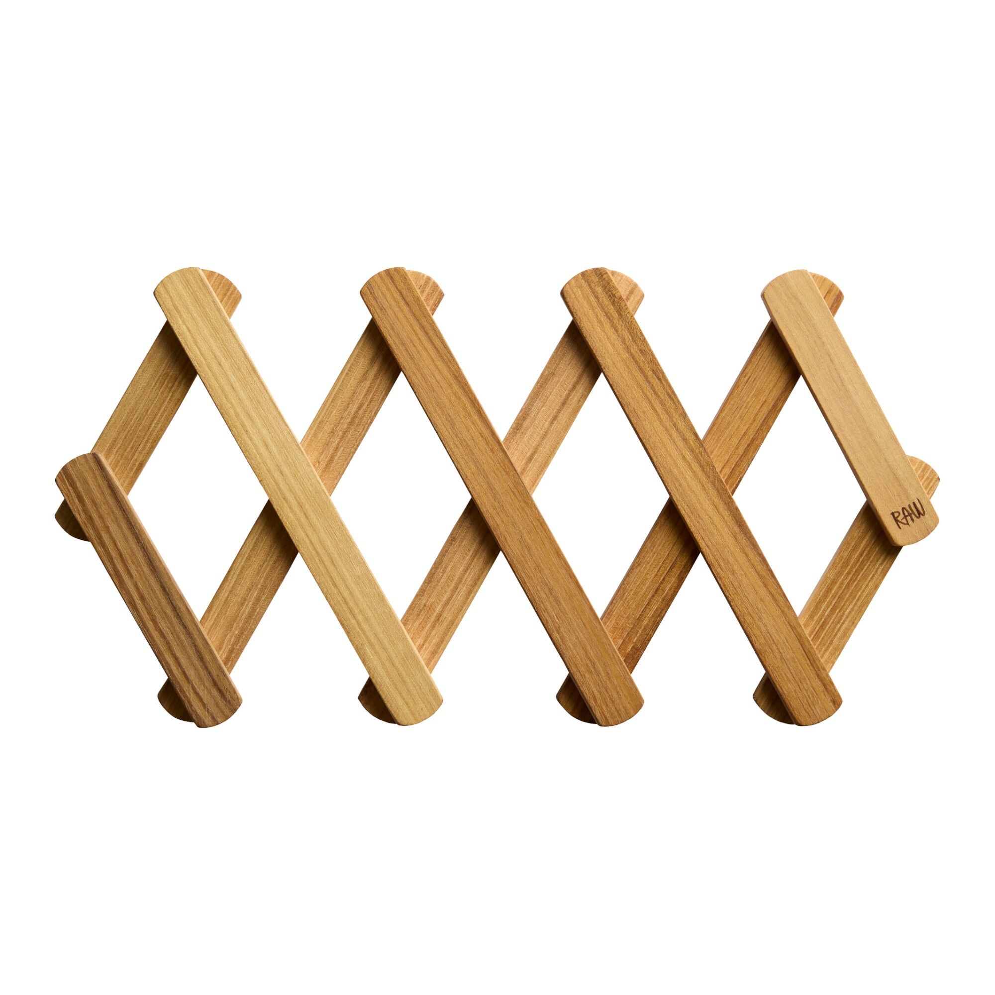 Aida RAW udtrækkeligt grydeunderlag 60 cm, teak