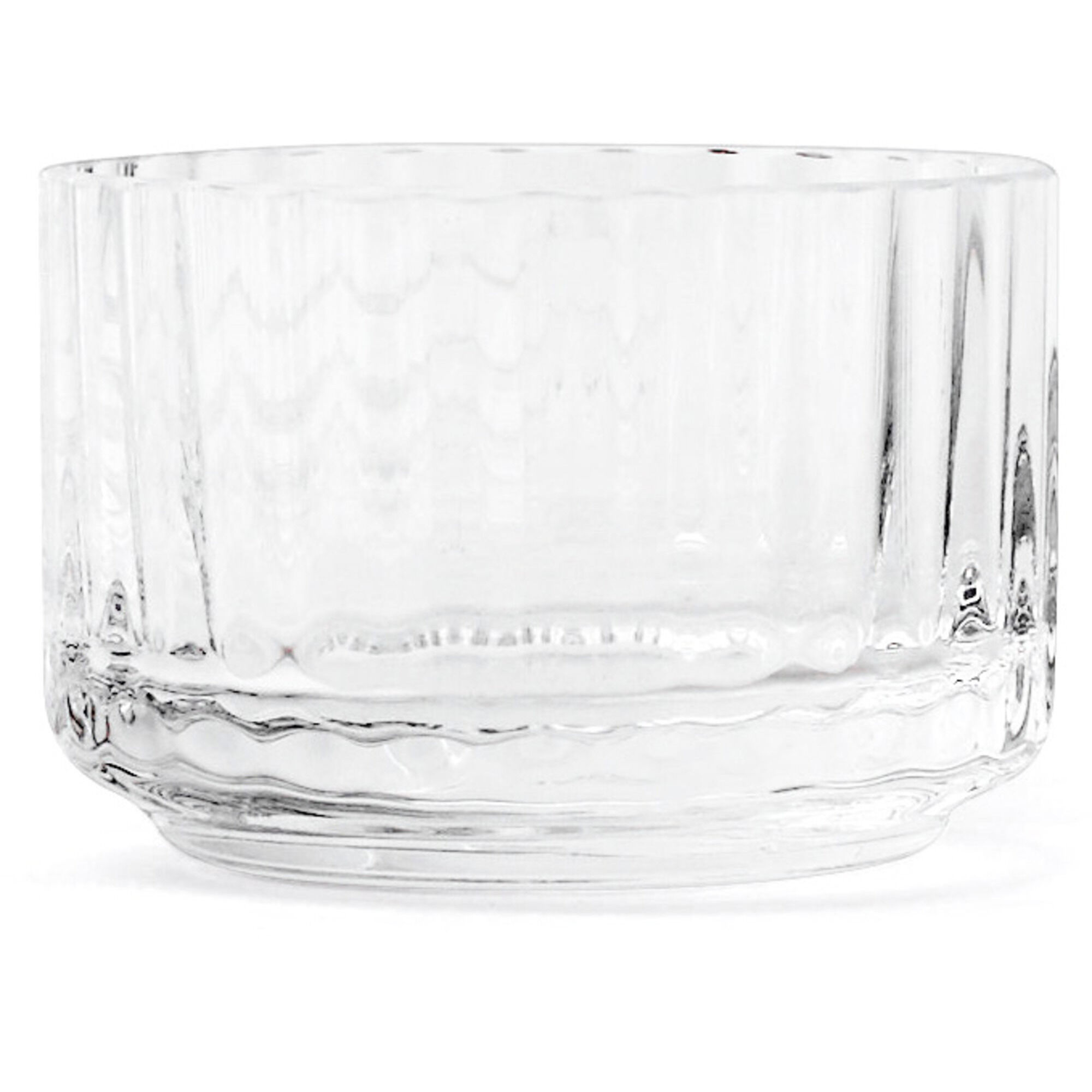 Lyngby porcelæn Fyrfadsstage, glas lille, klar