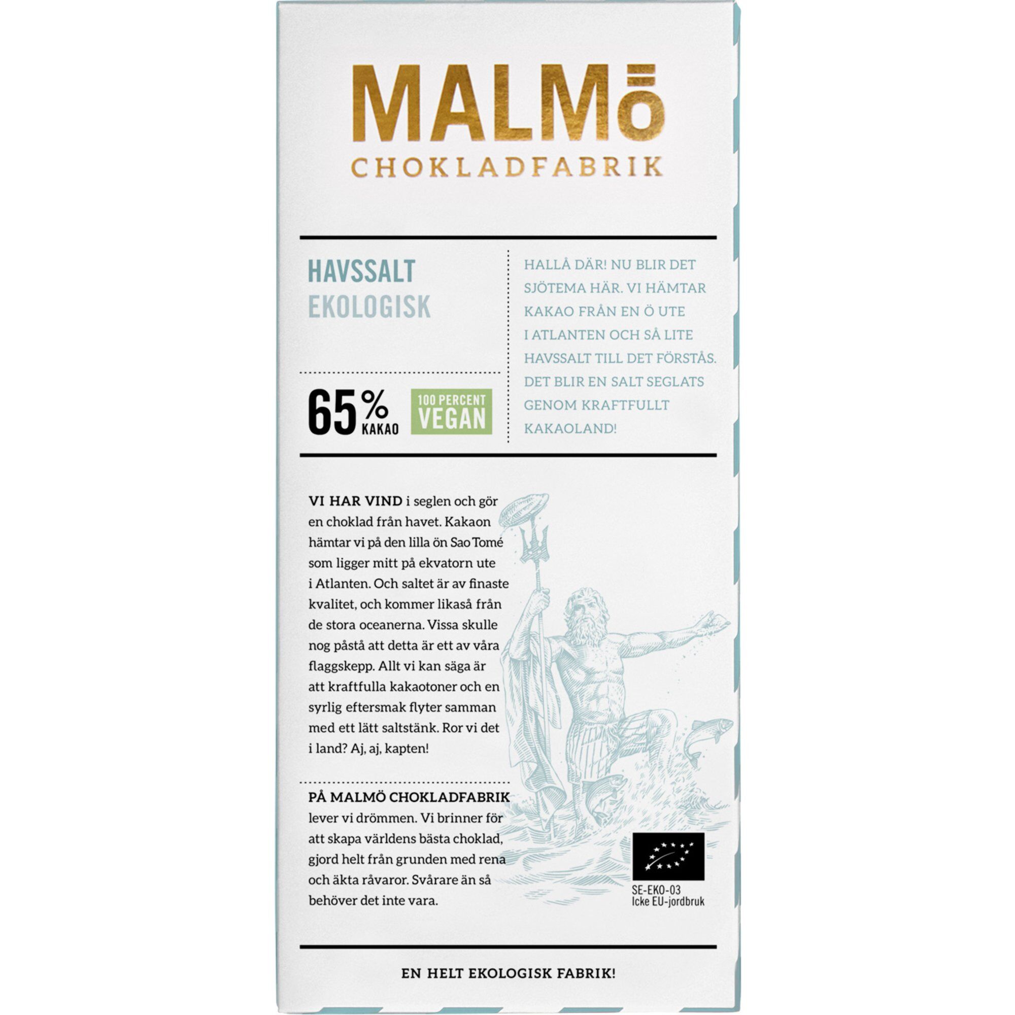 Malmö chokladfabrik Havssalt 65%
