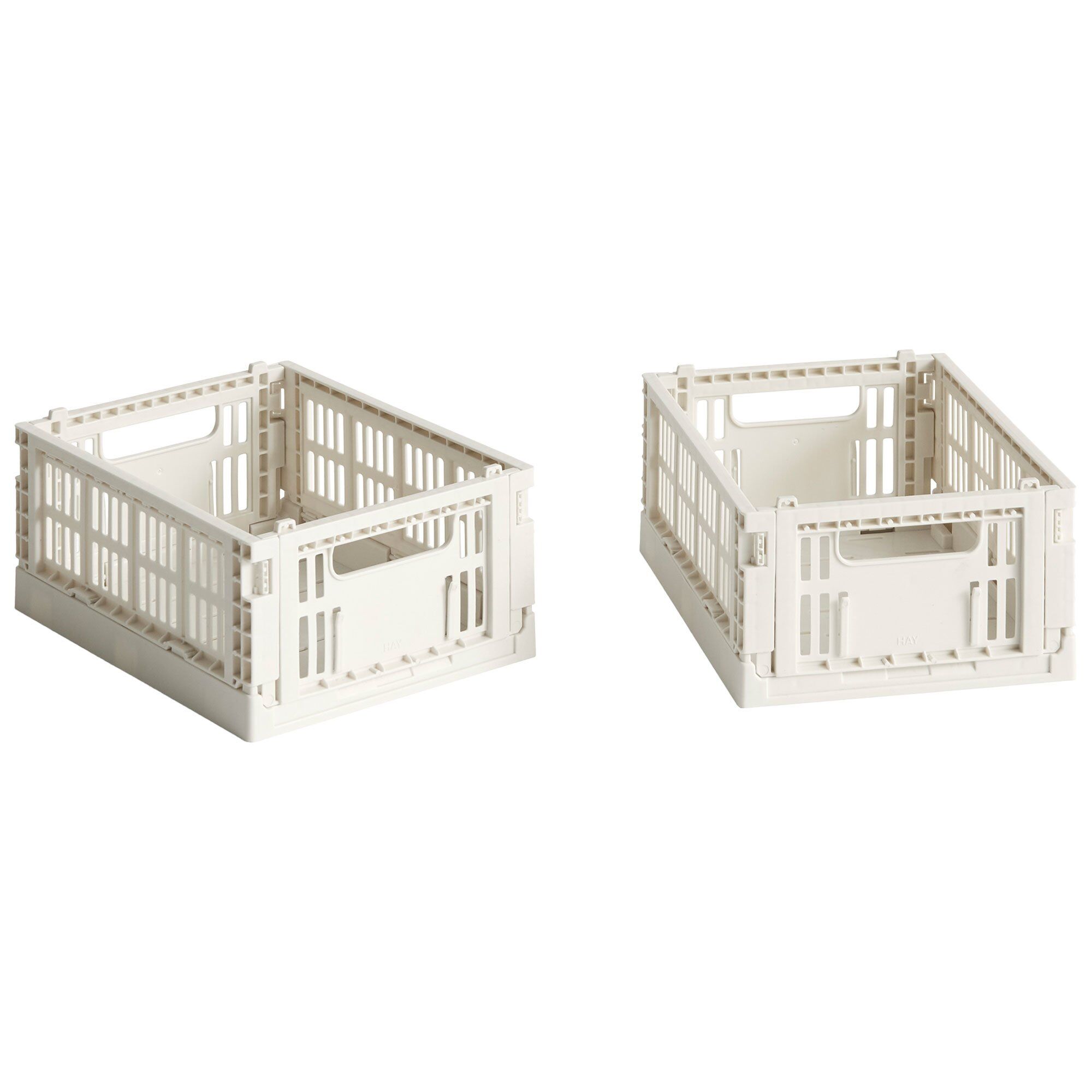 Hay Colour Crate opbevaringskasse mini off white, 2 stk.