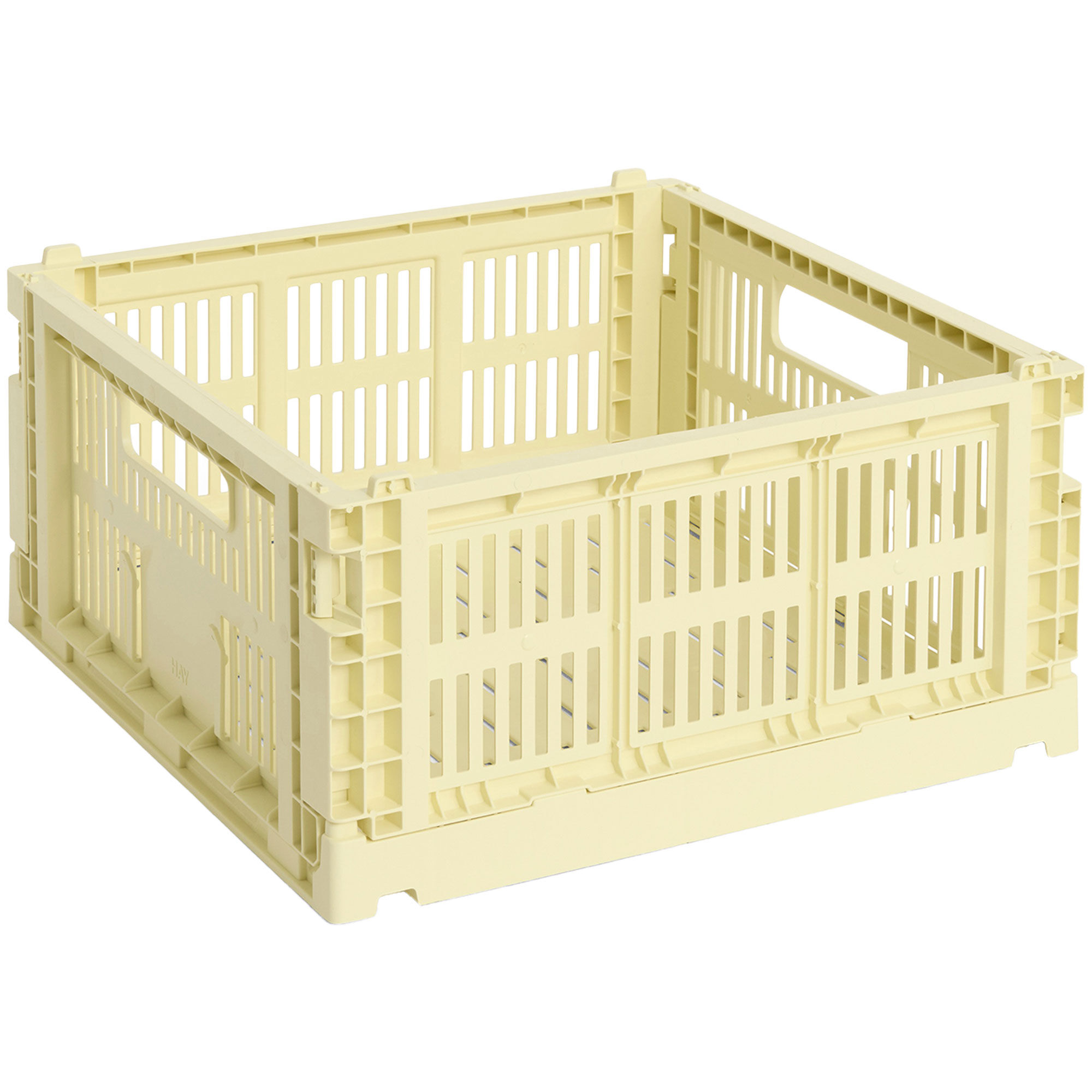 HAY Colour Crate Medium Square Opbevaringskasse, lysegul
