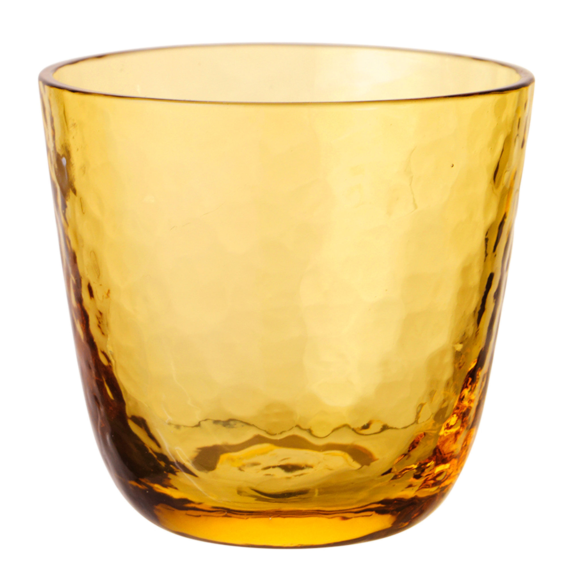 Broste Hamret drikkeglas, gul