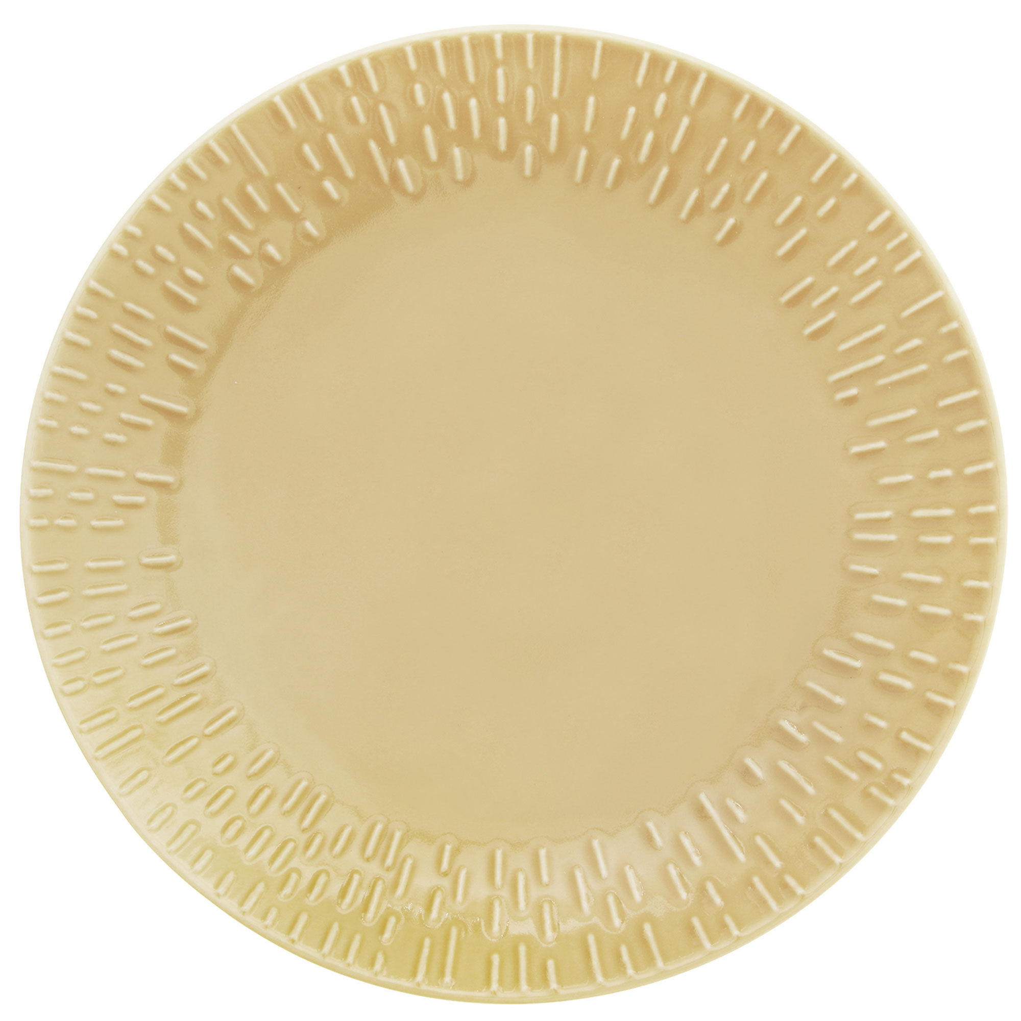 Aida Confetti desserttallerken 21 cm, mustard