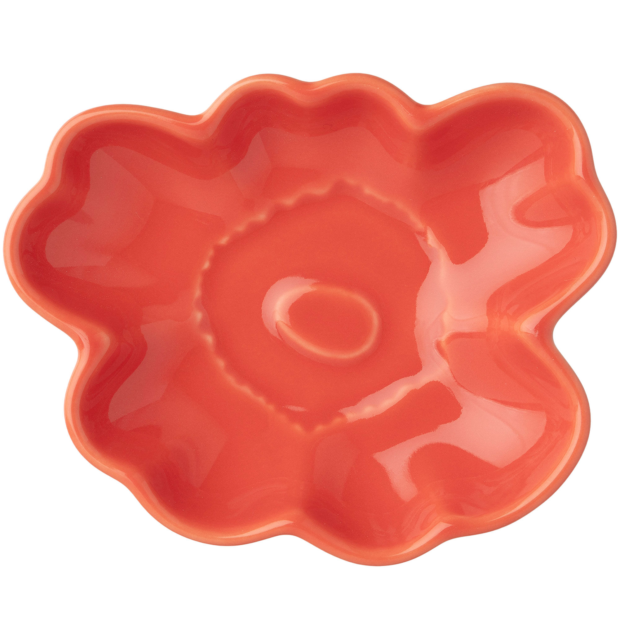 Marimekko Unikko Shape tallerken 9,5 cm, orange