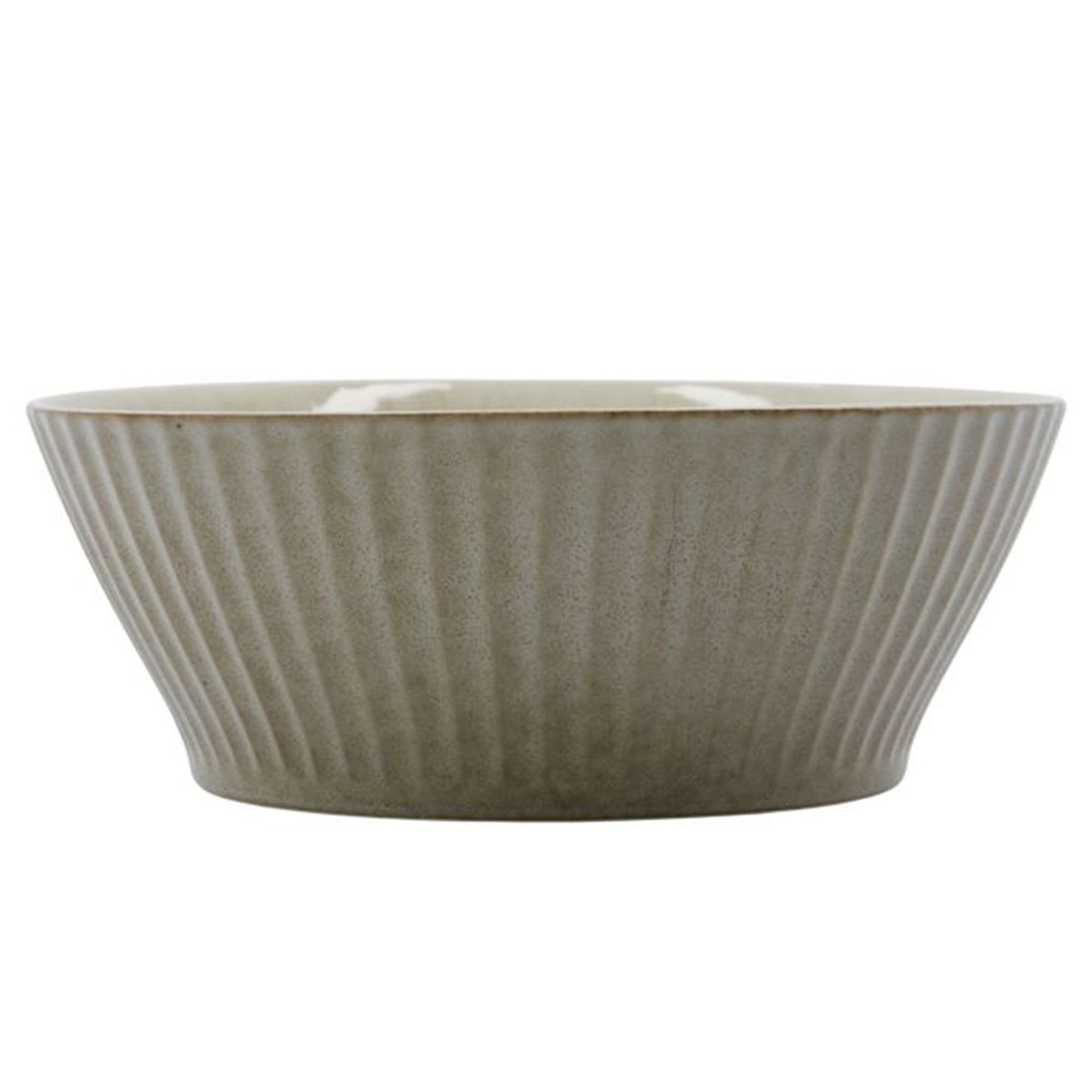 House doctor Skål Pleat Ø19 cm, grå/brun