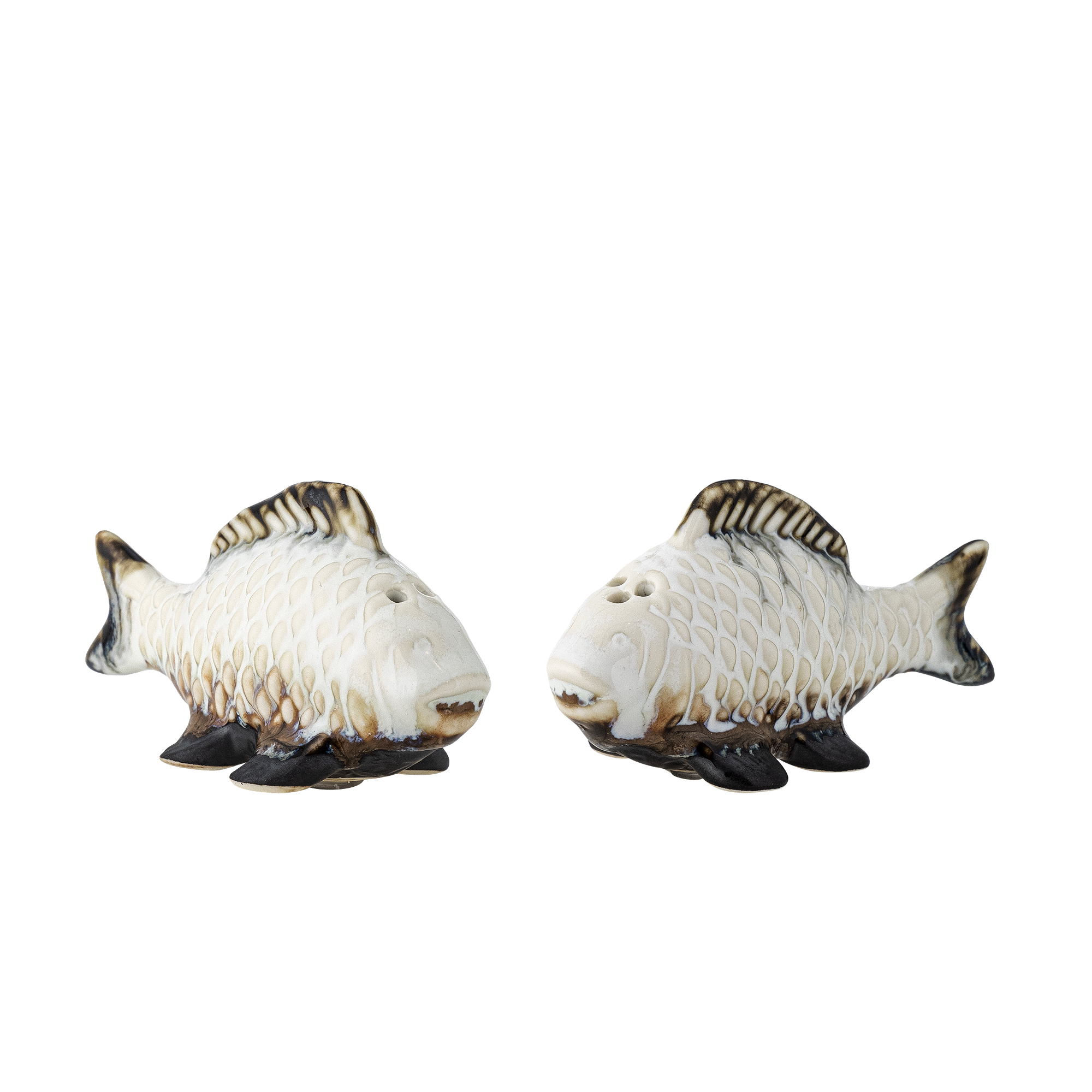 CREATIVE COLLECTION Chase Salt & Pebersæt - hvid stentøj