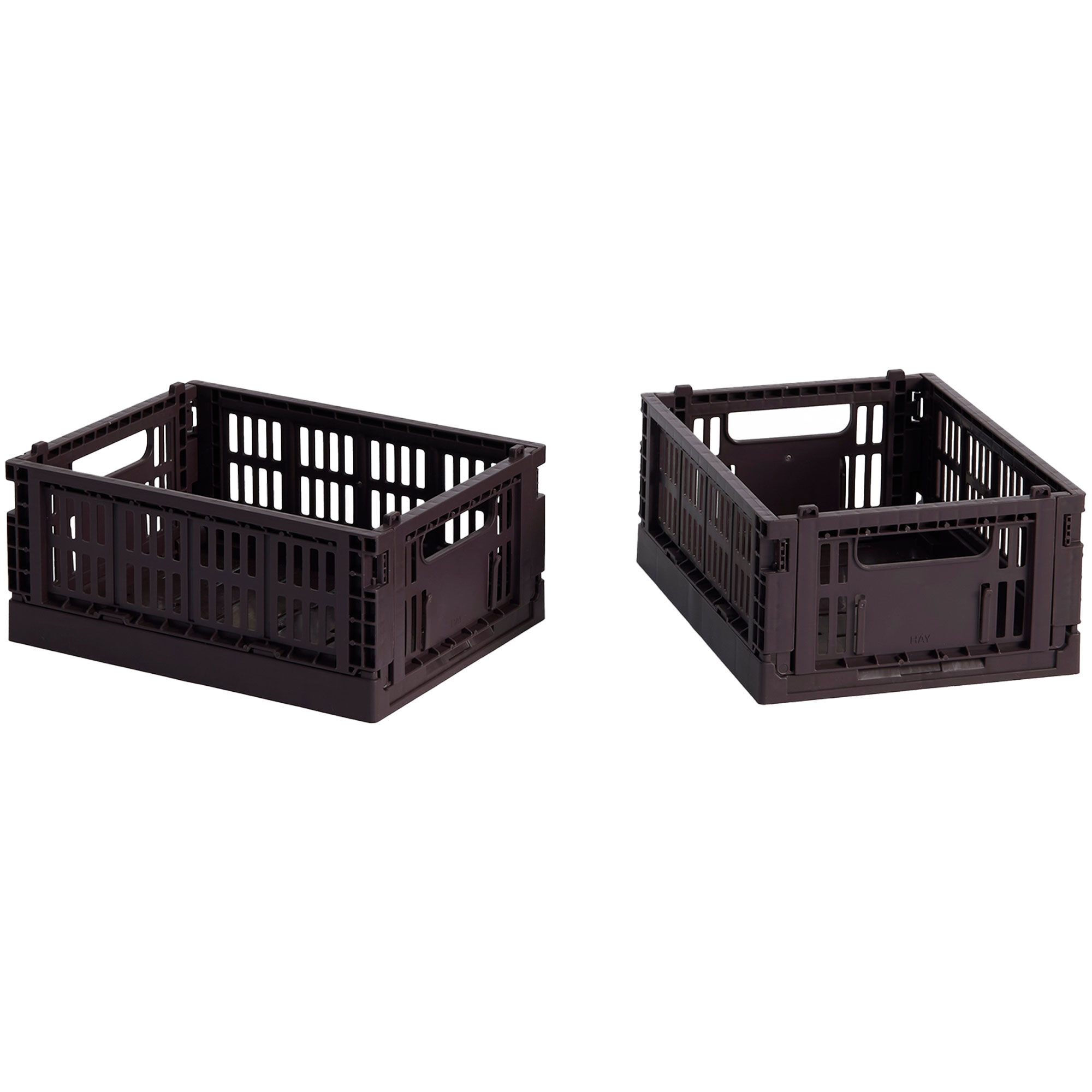 HAY Colour Crate Mini Opbevaringskasse, bordeaux, 2 stk.