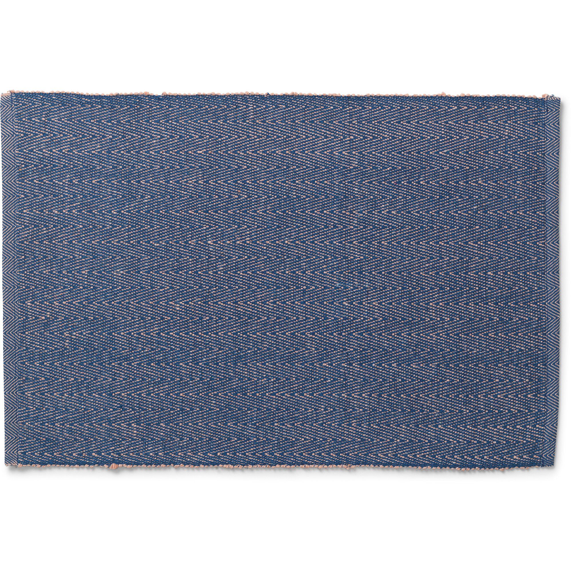 Lyngby porcelæn Herringbone dækkeserviet, blå