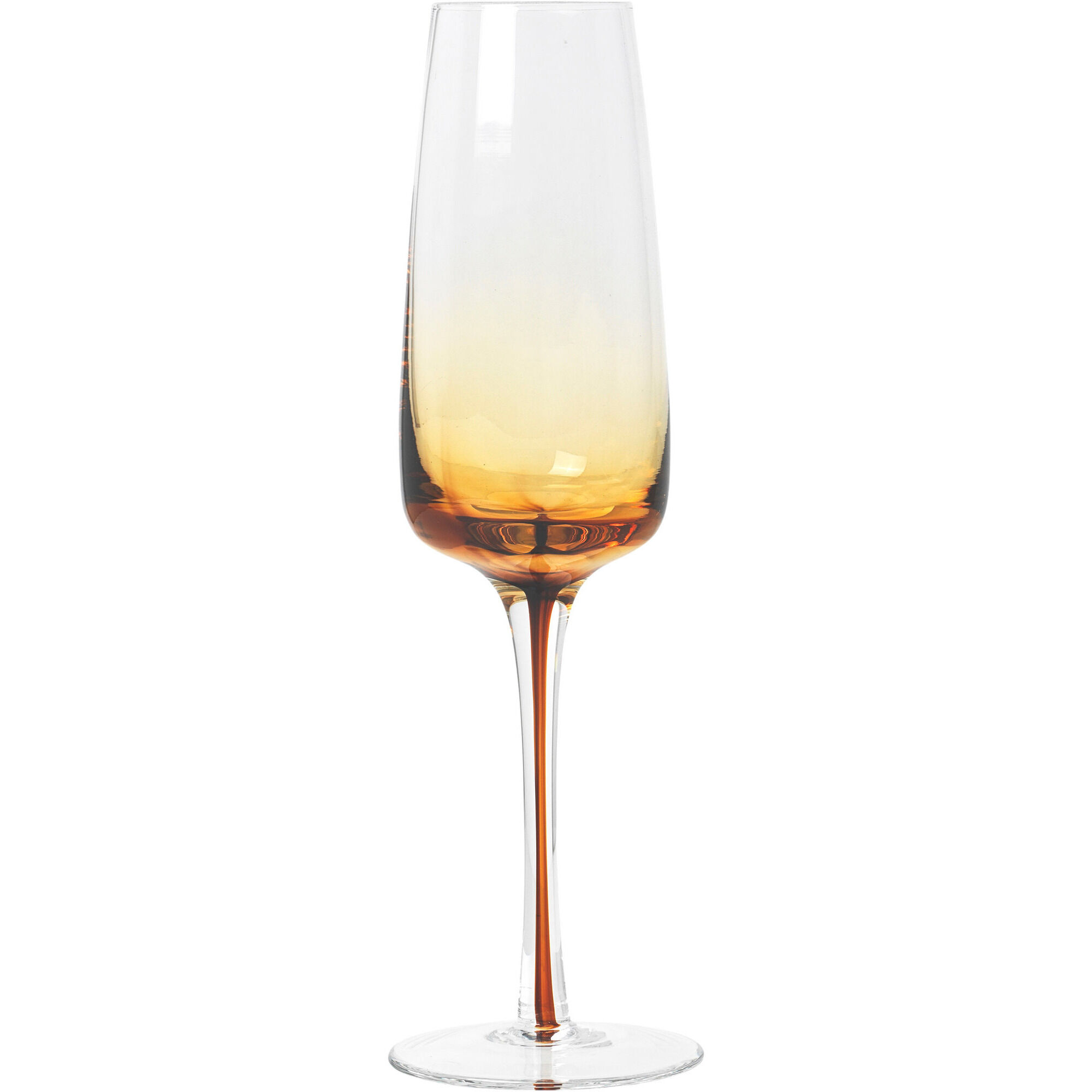 Broste 'Amber' Mundblæst champagneglas