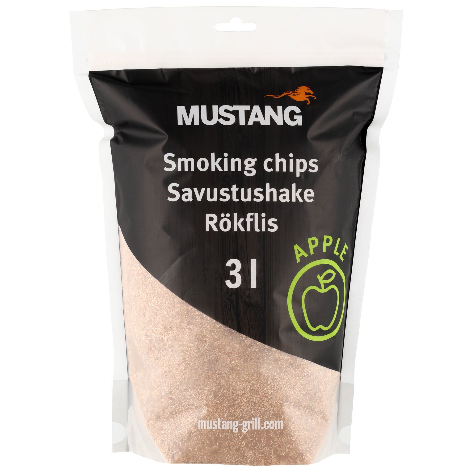 Mustang Røgflis æble, 3 liter