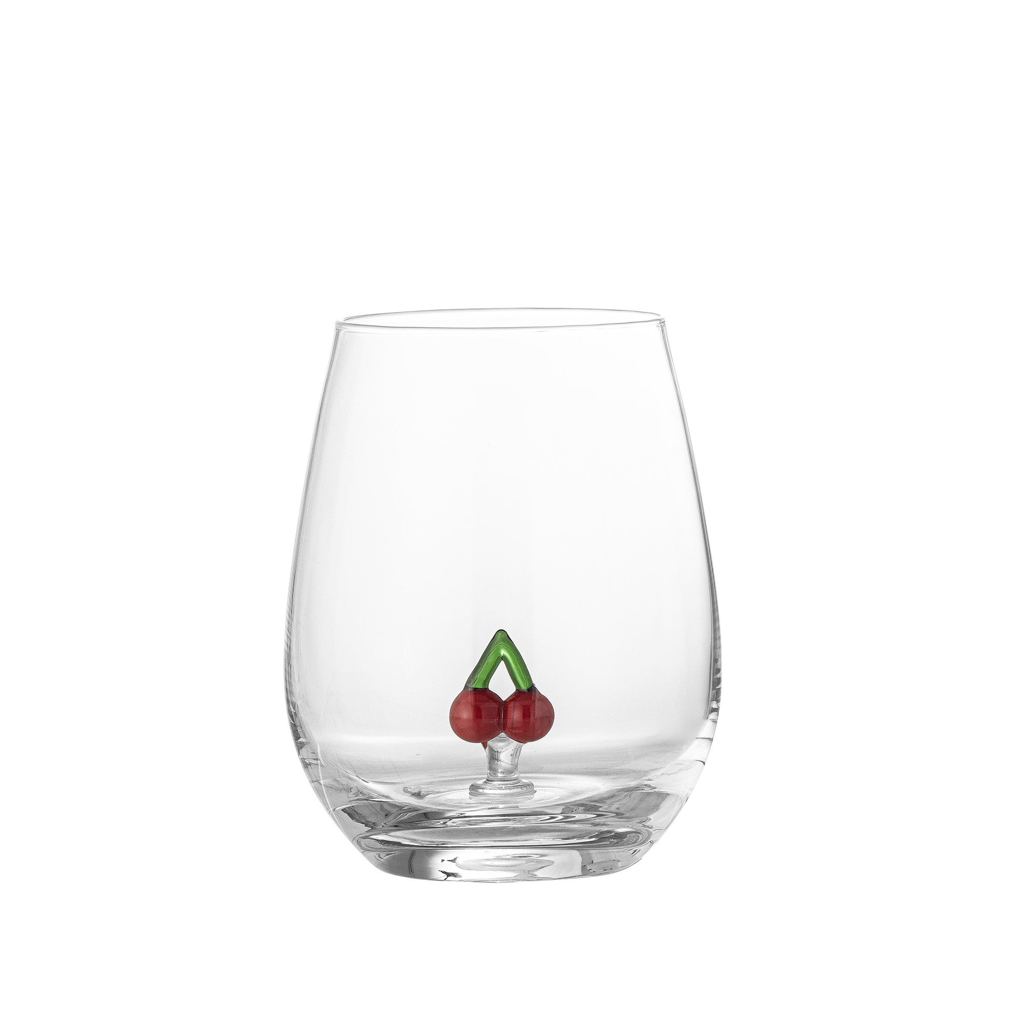 BLOOMINGVILLE Misa drikkeglas, m. kirsebær - klar glas