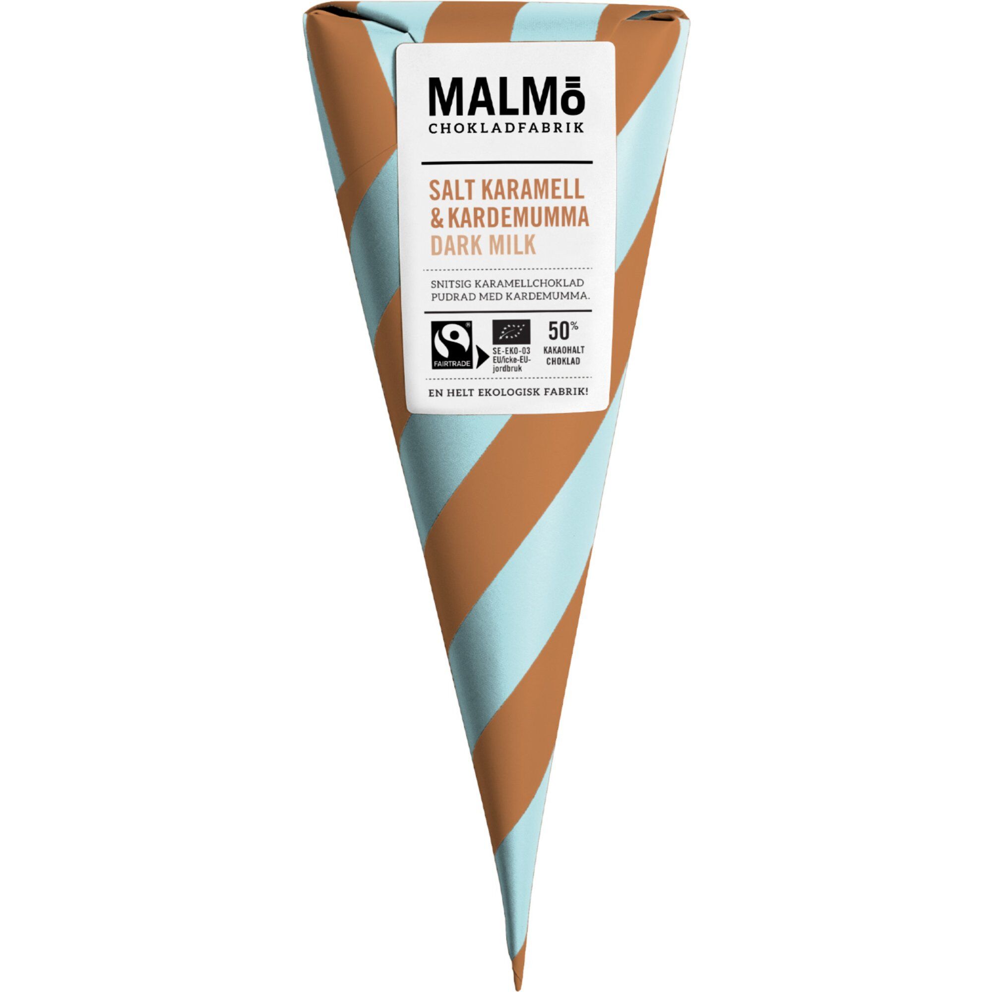 Malmö chokladfabrik Salt Karamell & Kardemumma 50%