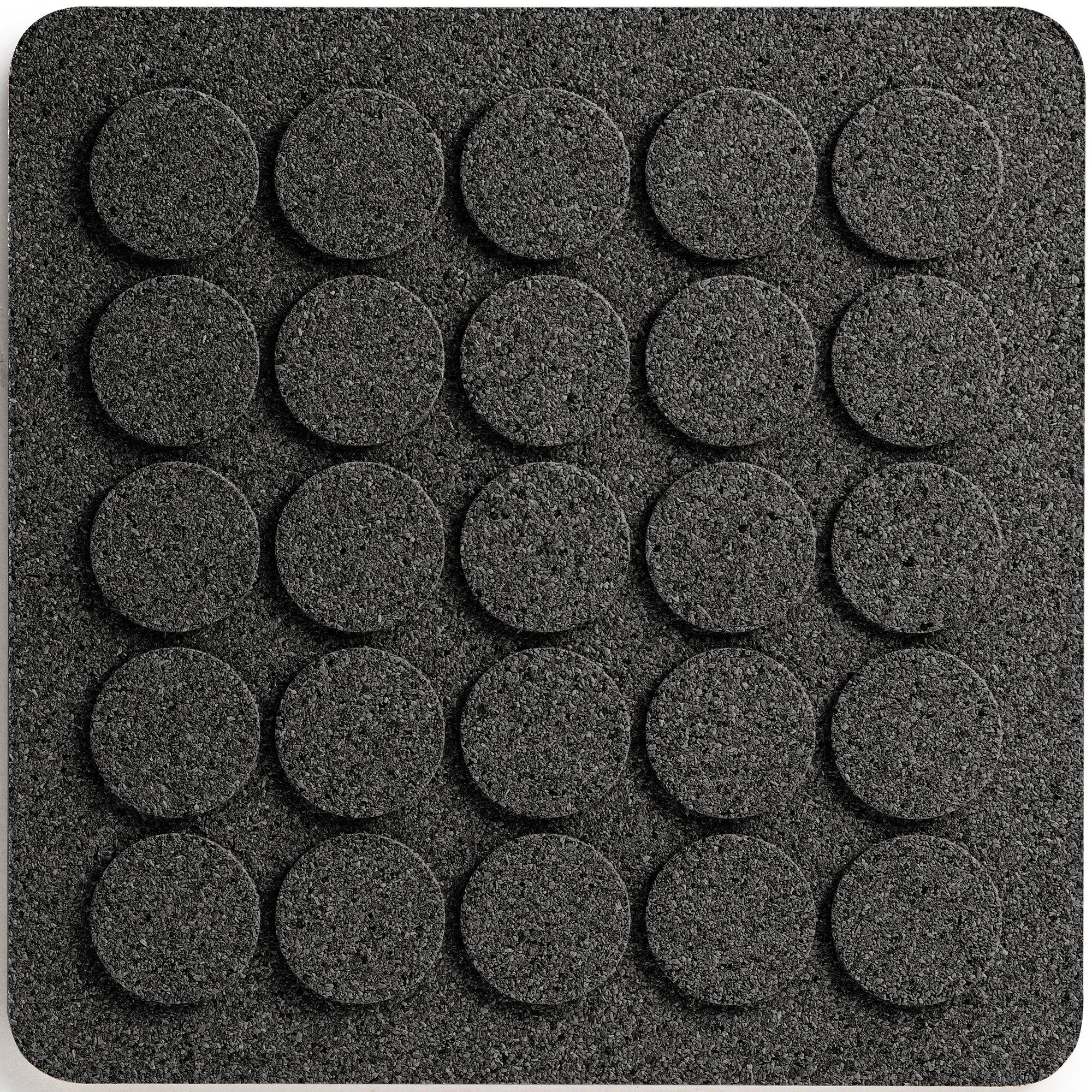 Born in sweden Square Dots bordskåner, 20 x 20 cm, kork