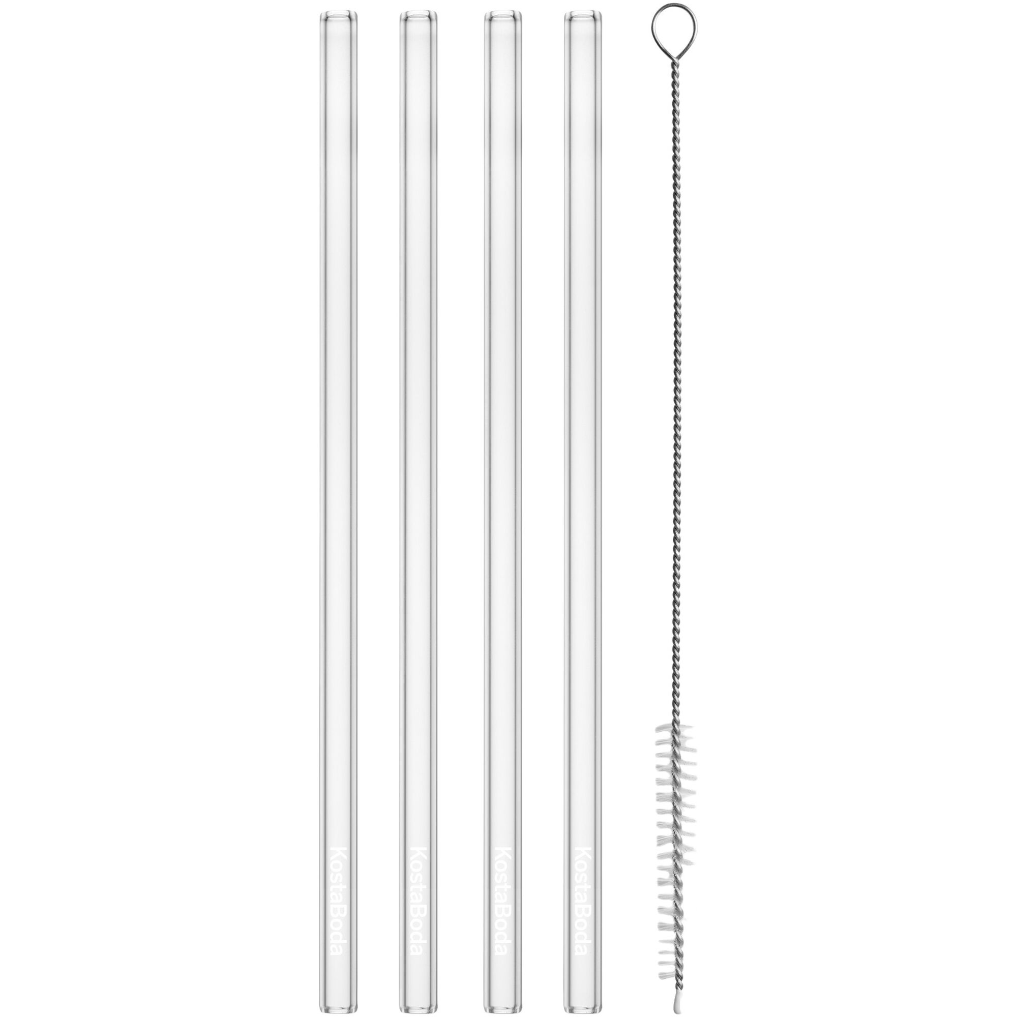 Kosta Boda Viva Sugrør inkl. børste, 4-pack