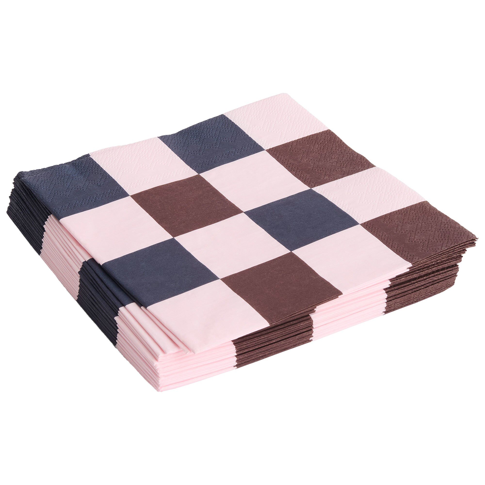 Hay Pattern frokostserviet, pink/bordeaux/sort