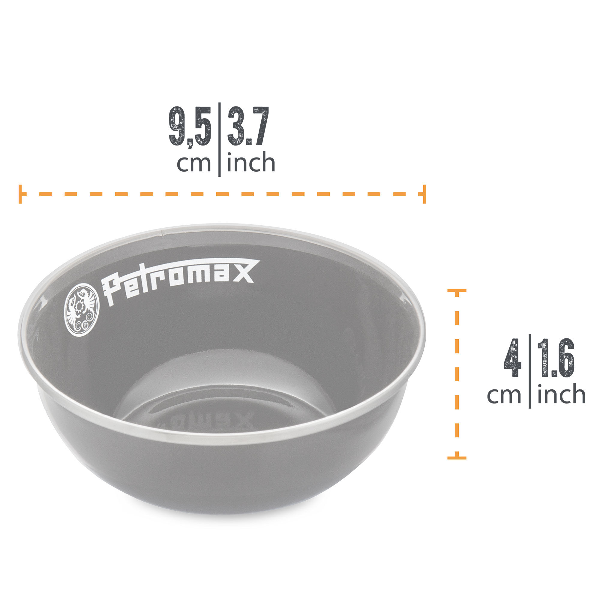 Petromax Skål 160 ml, sort, 2 stk.