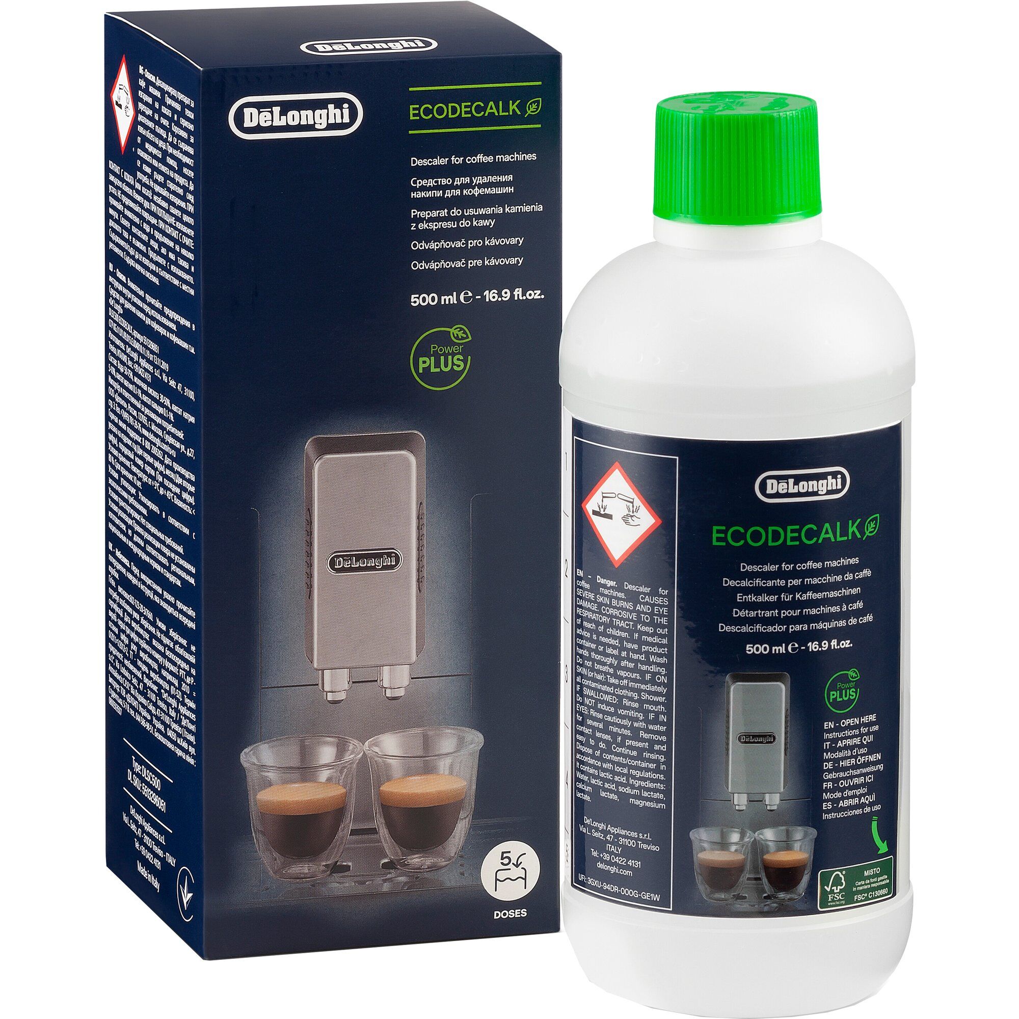Delonghi EcoDecalk Afkalkningsmiddel, 500 ml