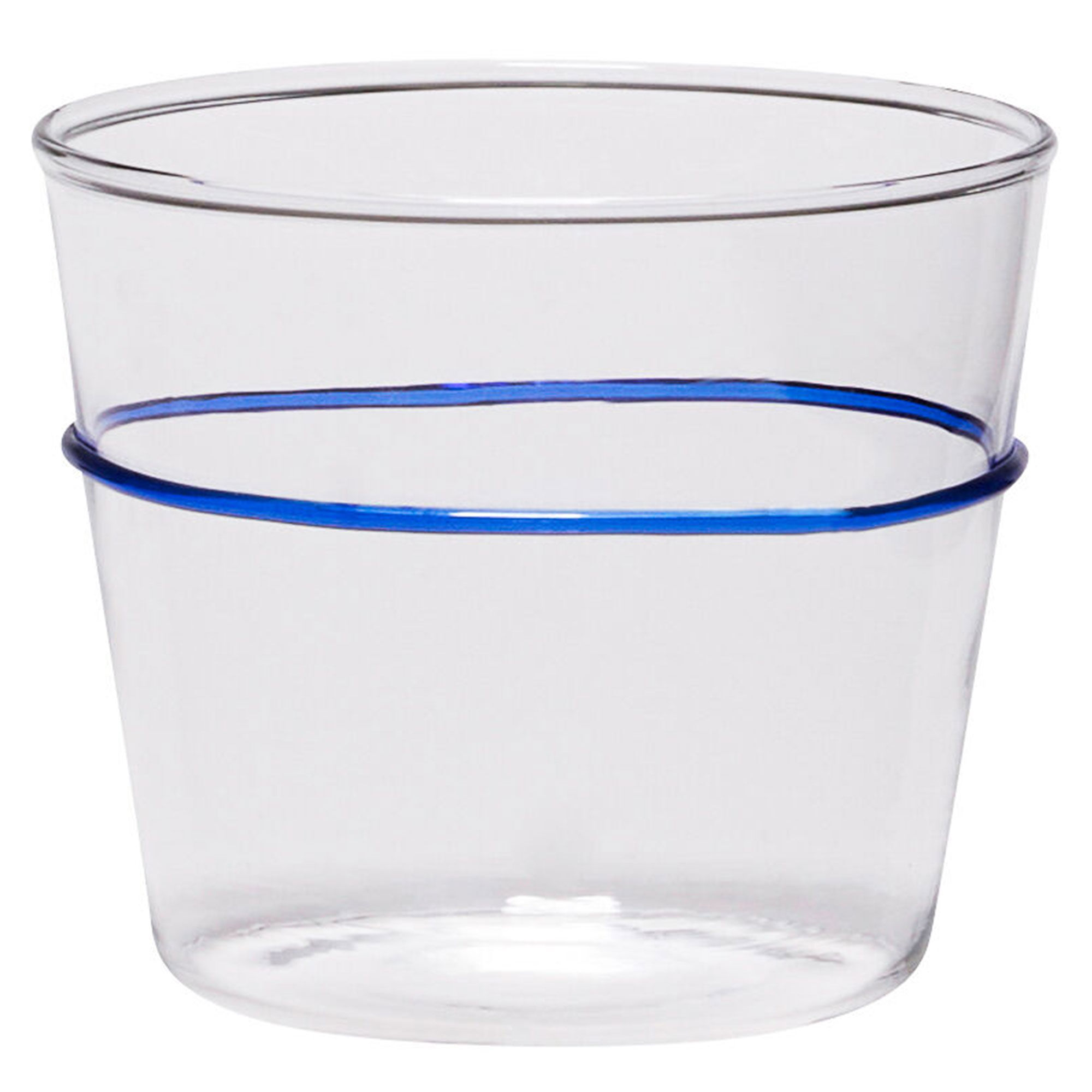 Hübsch Orbit Drikkeglas, klar/blå