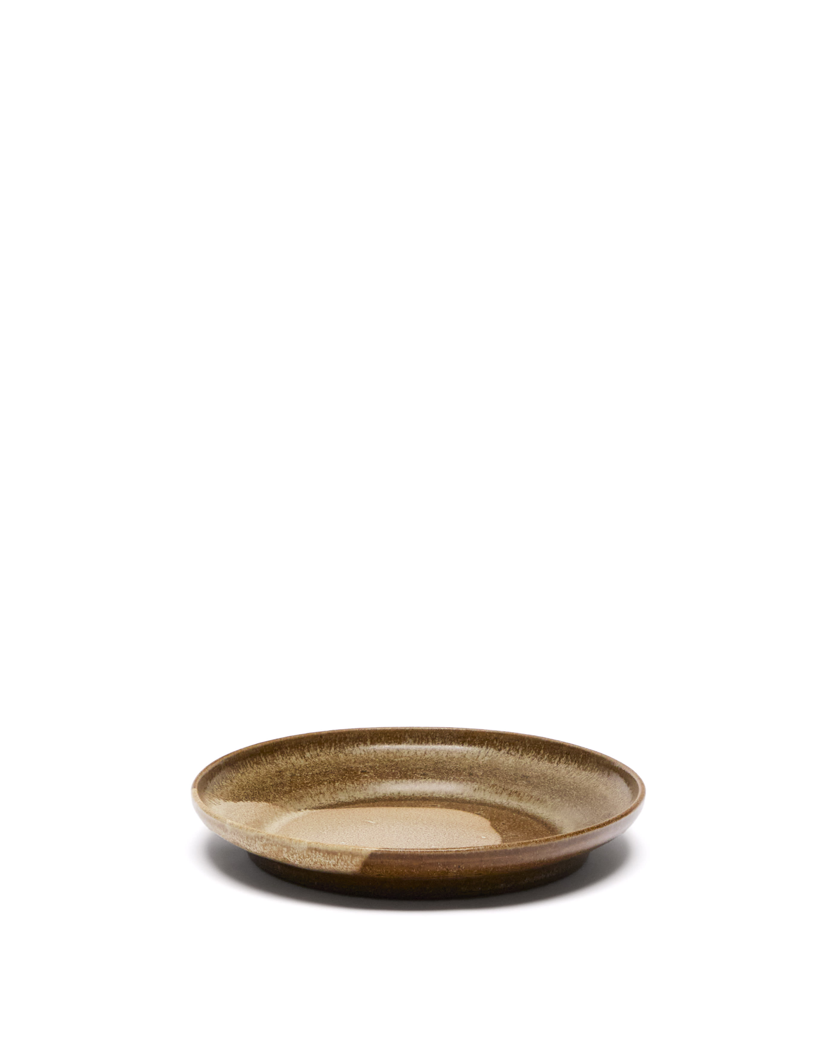 KAVE HOME Nagoli desserttallerken, rund - brun keramik (Ø22,5)