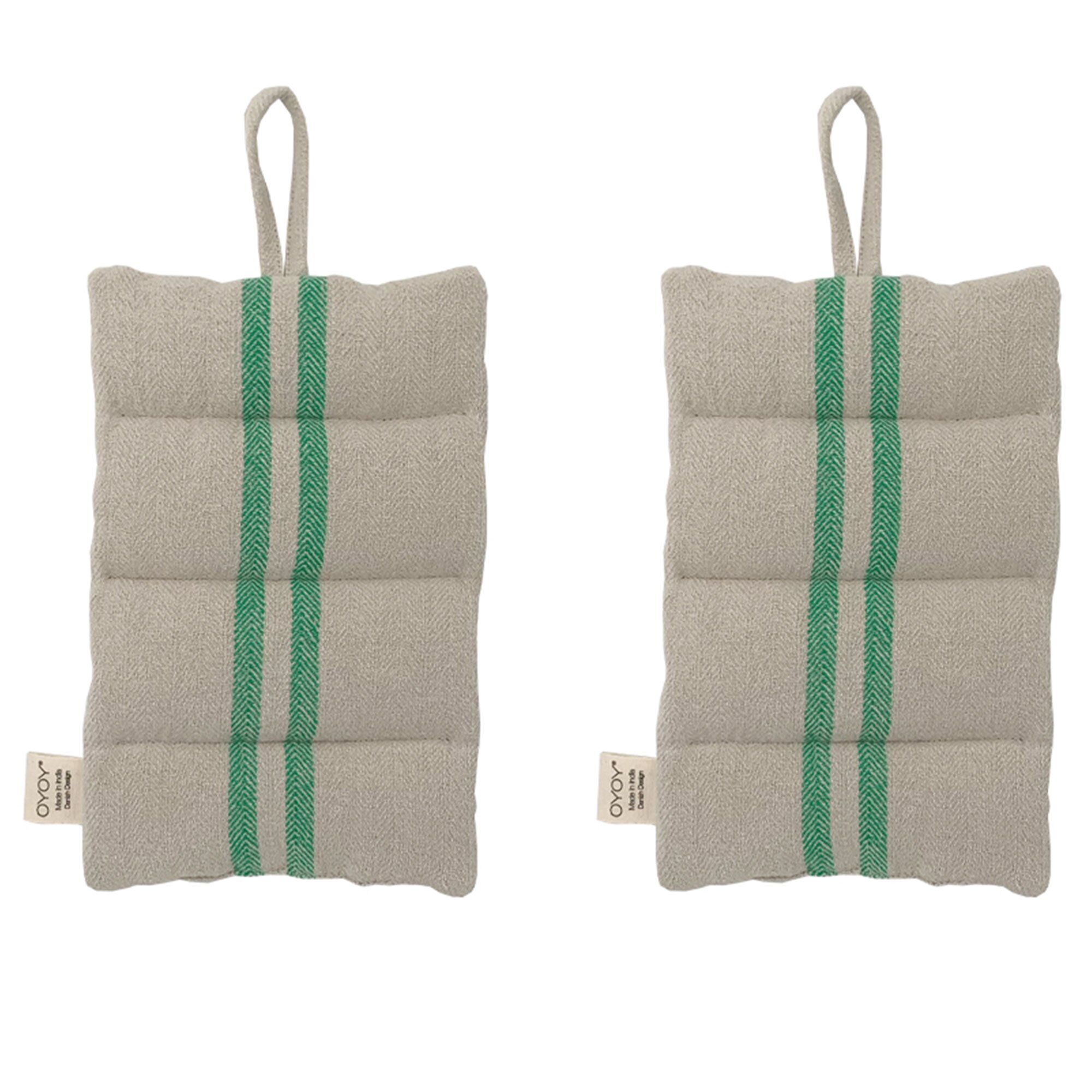 Oyoy living design Linu grydelapper 2 stk, grøn