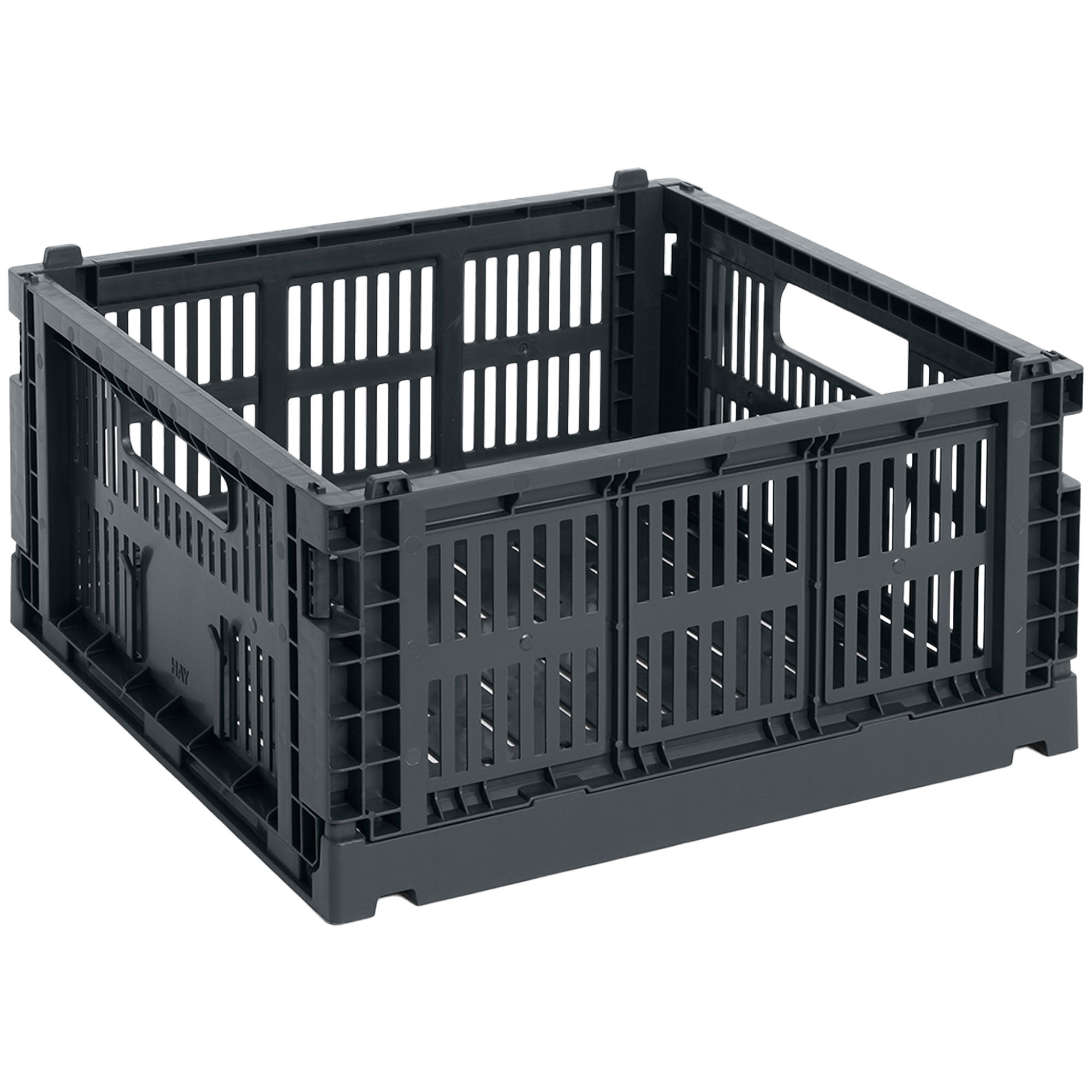HAY Colour Crate Medium Square Opbevaringskasse, charcoal