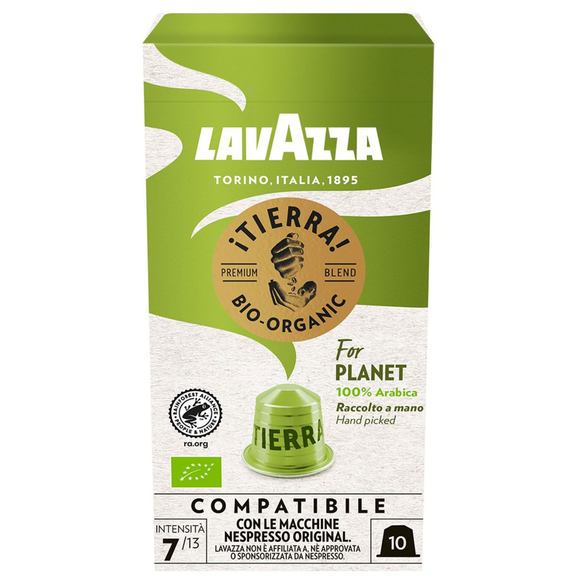 Lavazza Â¡Tierra! For Planet Organic kaffekapsler, 10 stk