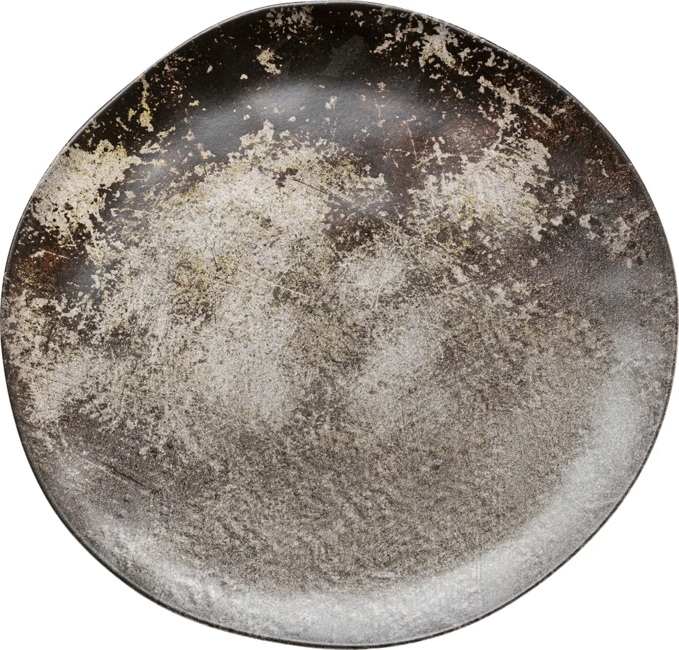 KARE DESIGN Savanne desserttallerken, organisk - brun/grå mat keramik (Ø20)